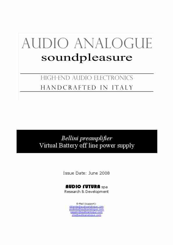 Audio Analogue SRL Stereo Amplifier BELLINI-page_pdf